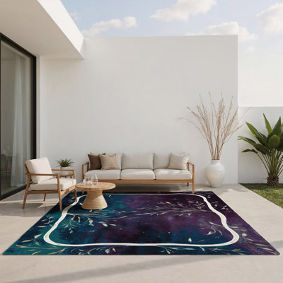 Tapis intérieur et extérieur Cosmic Bloom
