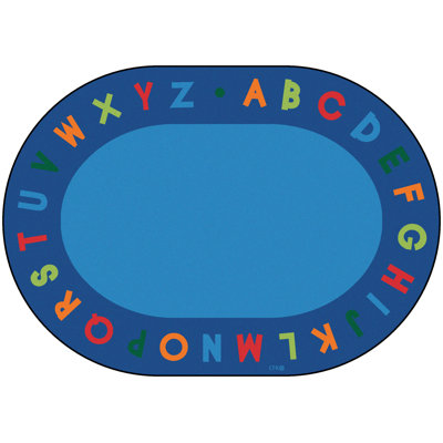 Tapis bleu capitonné Alphabet Seating