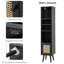 137cm H x 29cm W Bamboo / Rattan Book Cabinet Bookcase