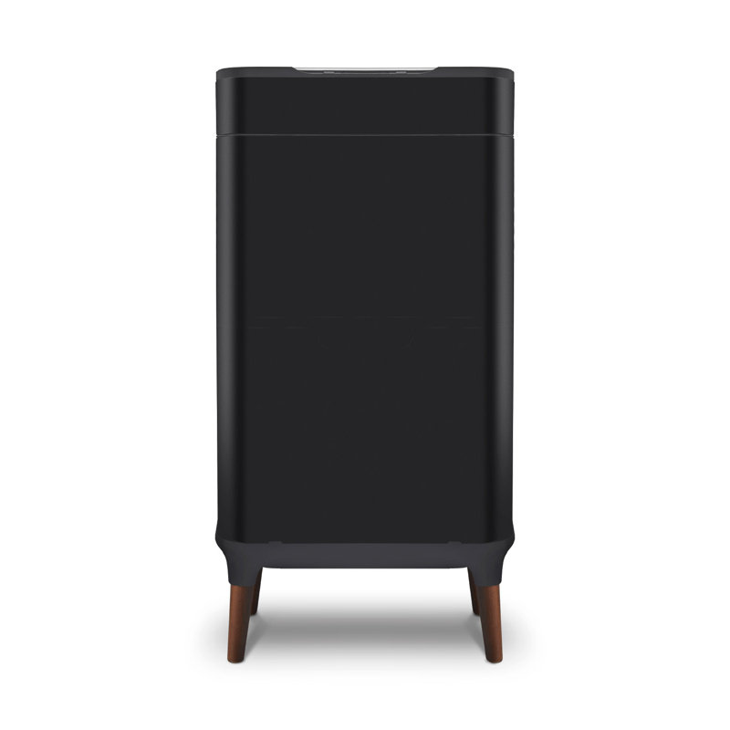 Tower Ozone Sensor Bin with Legs, Large 65L, Hands Free Opening, Carbon Filter, Black