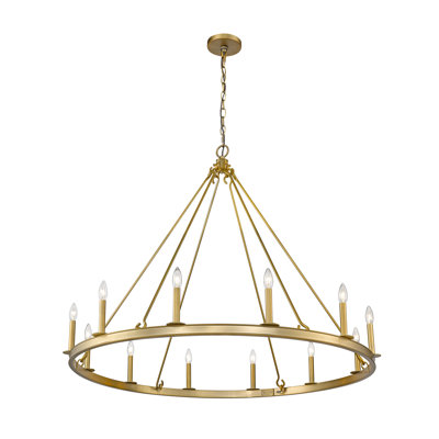 Eddison 12 - Light Dimmable Geometric Chandelier