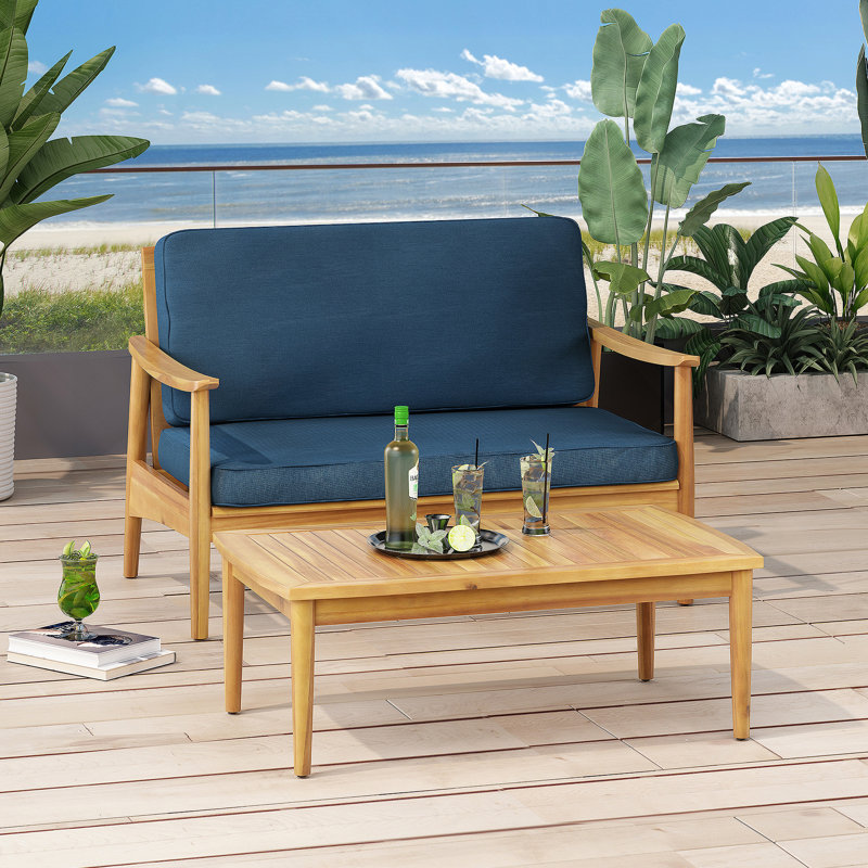 TABLE BASSE Willowbrook, Bleu
