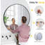 Miroir mural rond, cadre en métal moderne, miroir décoratif pour salle de bain et salon-1967764415-1967764401