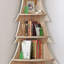 Bibliothèque de coin, tablette autoportante, rangement, bibliothèque de sapin de Noël pour salon, décoration des fêtes-47736872