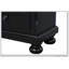 Commode noire élégante et fonctionnelle avec tiroirs pleine extension et plateau doublé de feutre, parfait pour les solutions de rangement modernes.-1124418789