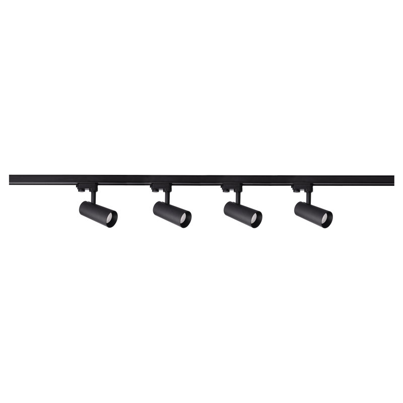 Eudella 200cm 4 -Light Track Kit, Black