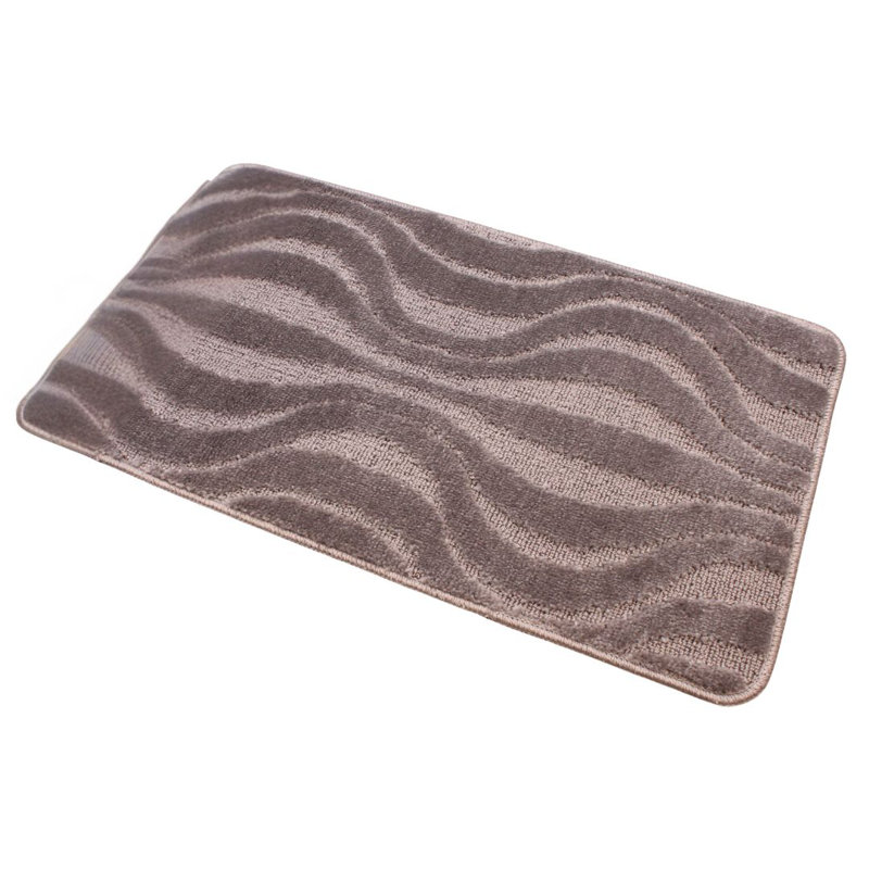 Polypropylene Plastic Bath Mat, Grey
