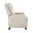 Dazzlyn 29.5" Traditional Textured Fabric Push Back Recliner with Solid Wood Feet, Compact Design & Foam Over Coils-1954103486