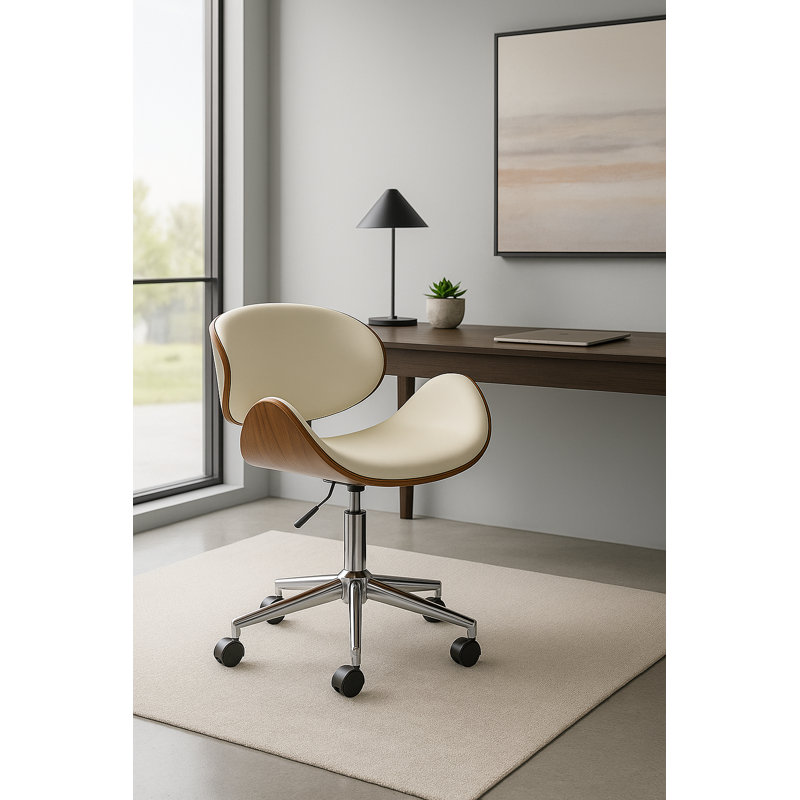 Orren Ellis Francina Foam Padding Task Chair, White