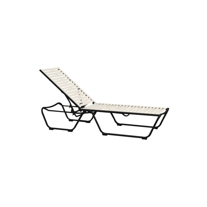 Millennia EZ Span™ Outdoor Metal Chaise Lounge, Parchment , Moab
