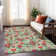 Machine Washable Indoor/Outdoor Christmas Nutcracker Xhevrie Aloe Rug
