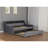 Twin Size Daybed With Trundle, Upholstery Daybed With LED Light ＆ Charging Station, Velvet Day Bed With Wood And Metal Frame