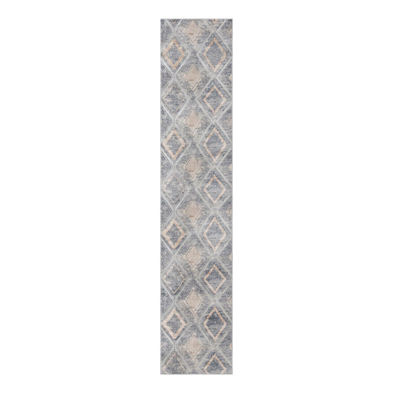 Geometric Indoor Rug, Runner 2'7" x 13'1"
