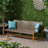 Natural Look Patio - Wood And 3 Seater Iron Accented Living-805950035