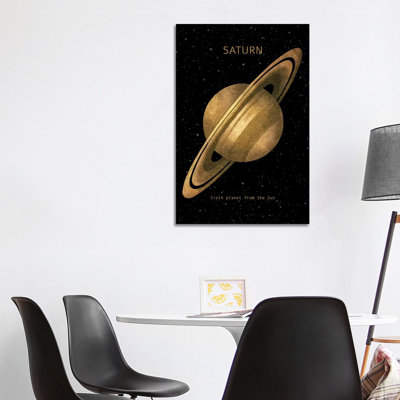 Saturn by Terry Fan - Wrapped Canvas Print