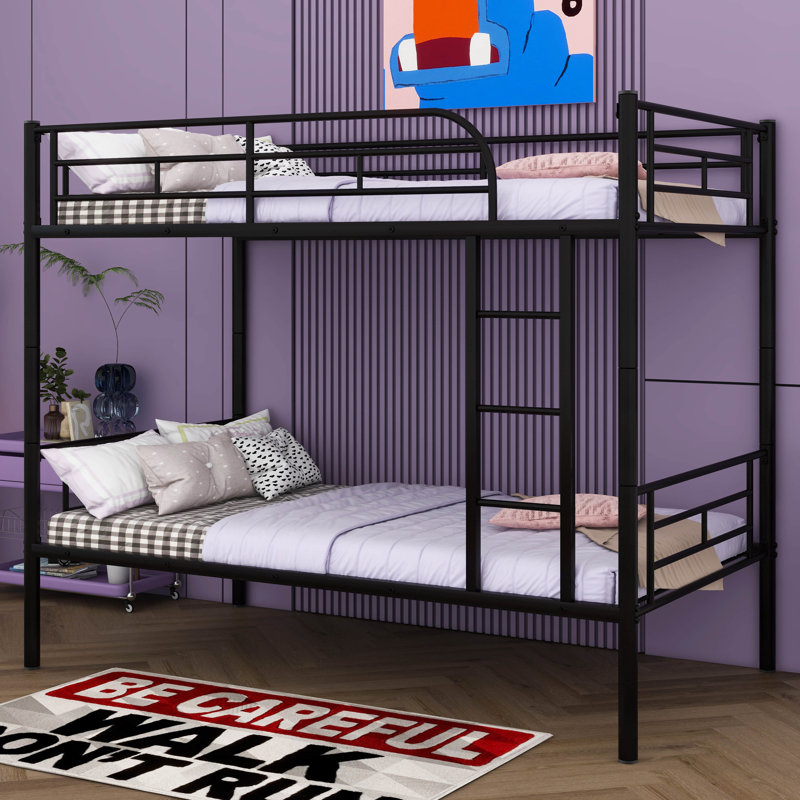 Lit superposé simple Amilyn Kids, Noir