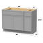 Base de meuble-lavabo simple 48 po seulement-96923013