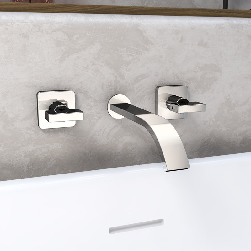 DreamLine Chesapeake 2 in. x 8 in. Wall Mounted Tub Faucet, Chrome