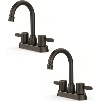 Robinet pour salle de bain à poignée double (ensemble de 2)