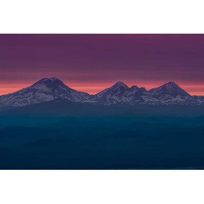 Donoghue The Three Sisters At Sunset - Wrapped Canvas Print