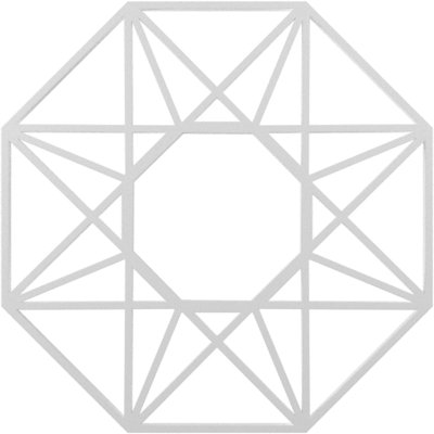Médaillon de plafond perforé en PVC de qualité architecturale 24 po x 9 pi 9 po x P 3/8 po Guardian