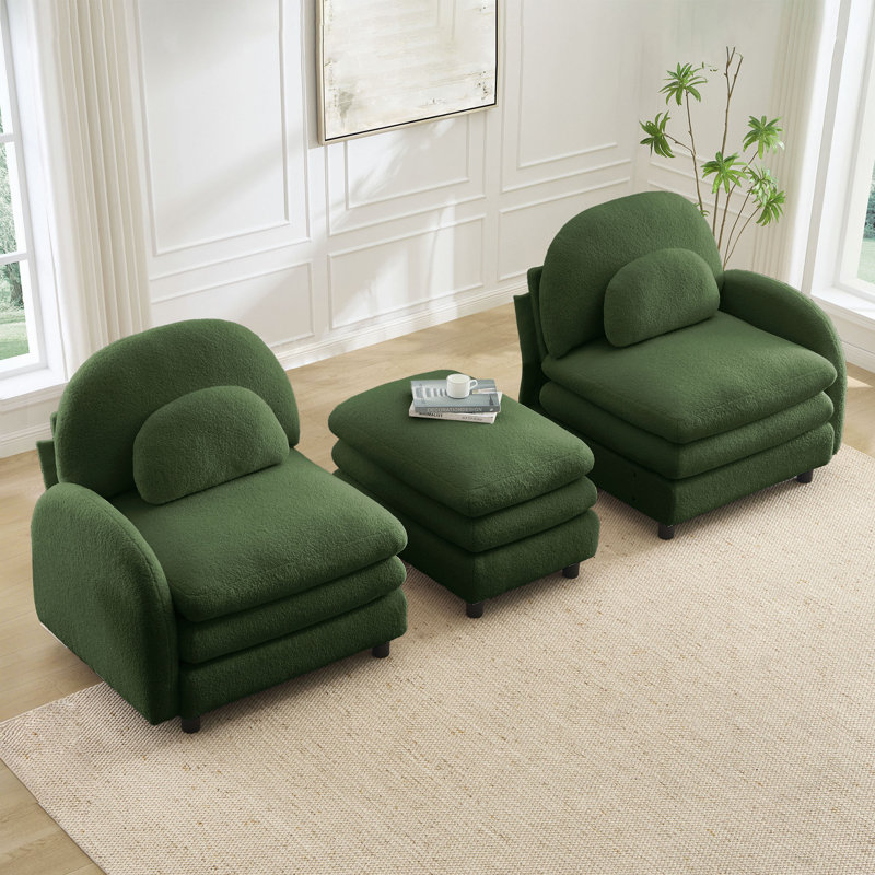 Canapé-lit Teddy, Vert