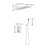 Wall Mounted Waterfall Rain Shower System