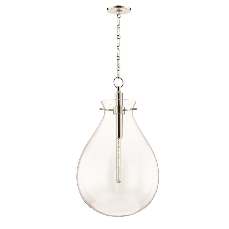 Ivy Pendant by Becki Owens, Polished Nickel, 30.5" H x 18" W x 18" D