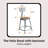 Felix  Steel Stool with Backrest,  Assembly Ready-99372963-99372964-99372965