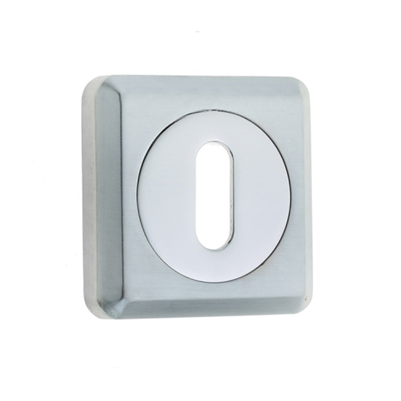 Standard Chamfered Door Accessory, Polished Chrome/Satin Chrome