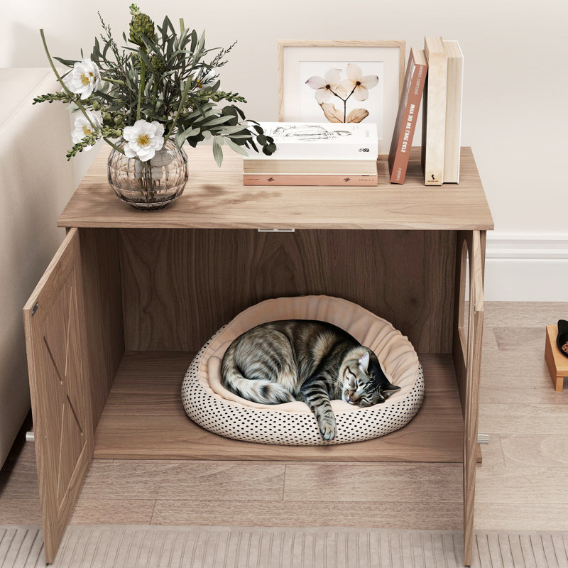Medium Density Fiberboard (MDF) Litter Box Enclosure