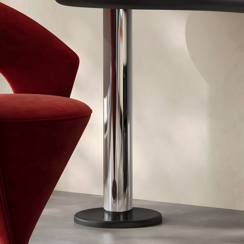 Meuble-lavabo de luxe intégré noir-rouge
