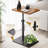 Minimalist Height Adjustable End Table, 360° Rotatable So...