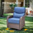  8-Piece Patio Furniture Set With Swivel Glider Chairs, 6-Inch Ultra-Plush Cushions & Water-Resistant Olefin Fabric-118850188