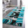 Shaliya Galaxy Waves Blue Modern Rug