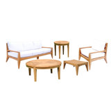 Noida Outdoor 6 - Piece Teak Conversation Set