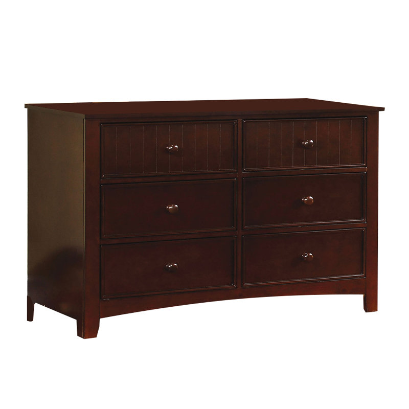 Commode double 6 tiroirs Wapakoneta, Espresso