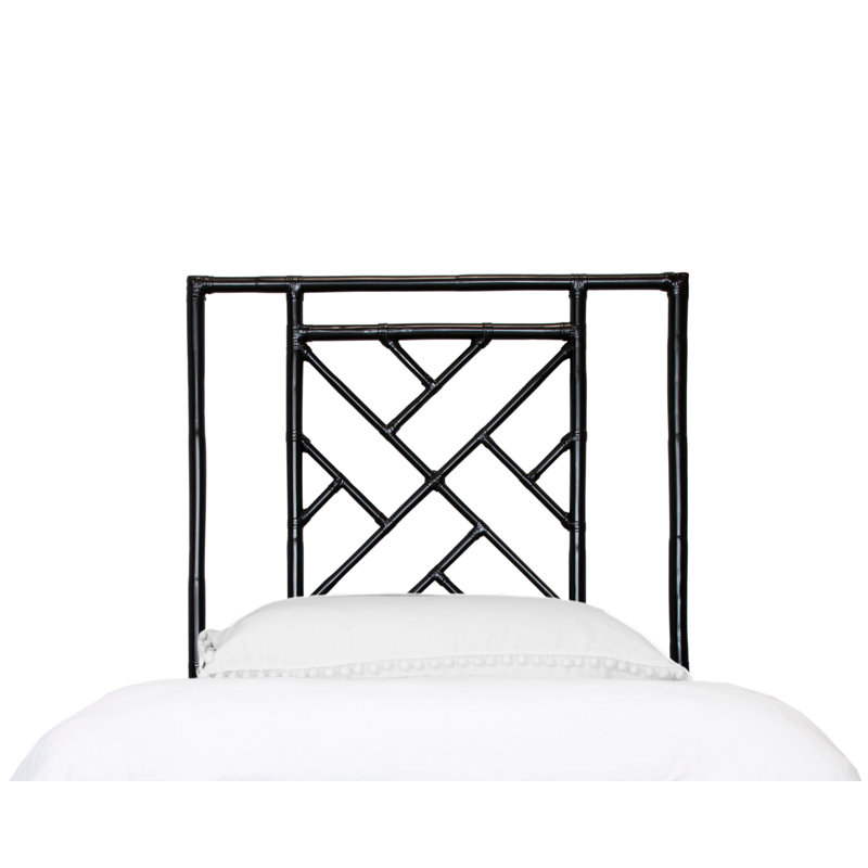 Alden Chippendale Open-Frame Headboard, Twin, Black