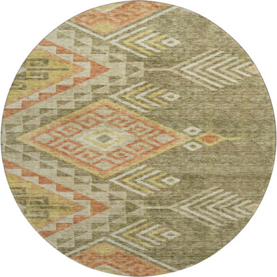 Premium Machine Washable Wayne AMF1091 Global Rug