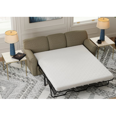 Aadhya 79" Rolled Arm Sleeper Sofa with Reversible Cushions