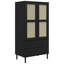 Nahyla Wardrobe "SENJA" Rattan Look 90x55x175 cm Solid Wood Pine-263434583