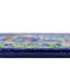 Tapis ovale oriental bleu marine / bleu / jaune-532743241