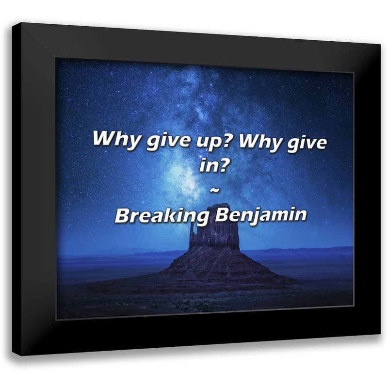 Breaking Benjamin Citation: Pourquoi renoncer? Pourquoi céder?