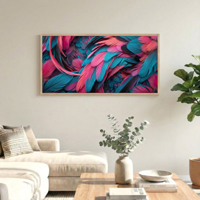 Ensemble de 1 tableau sur toile « Plumes »