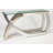 60'' Glass Top Console Table