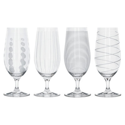 Mikasa Cheers Pack Of 4 Stemmed Pilsner Glasses