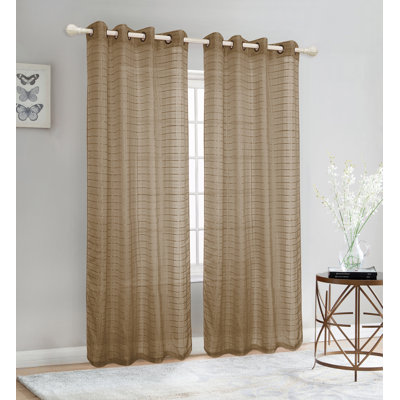 Aaiyana Sheer Curtain Single Panel