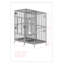 Grande cage à ara double platine par HQ-3278021