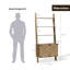 Étagère à 4 tablettes avec rangement à 2 portes