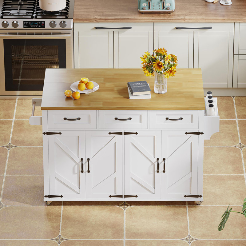 140 cm W Kitchen Island with Top